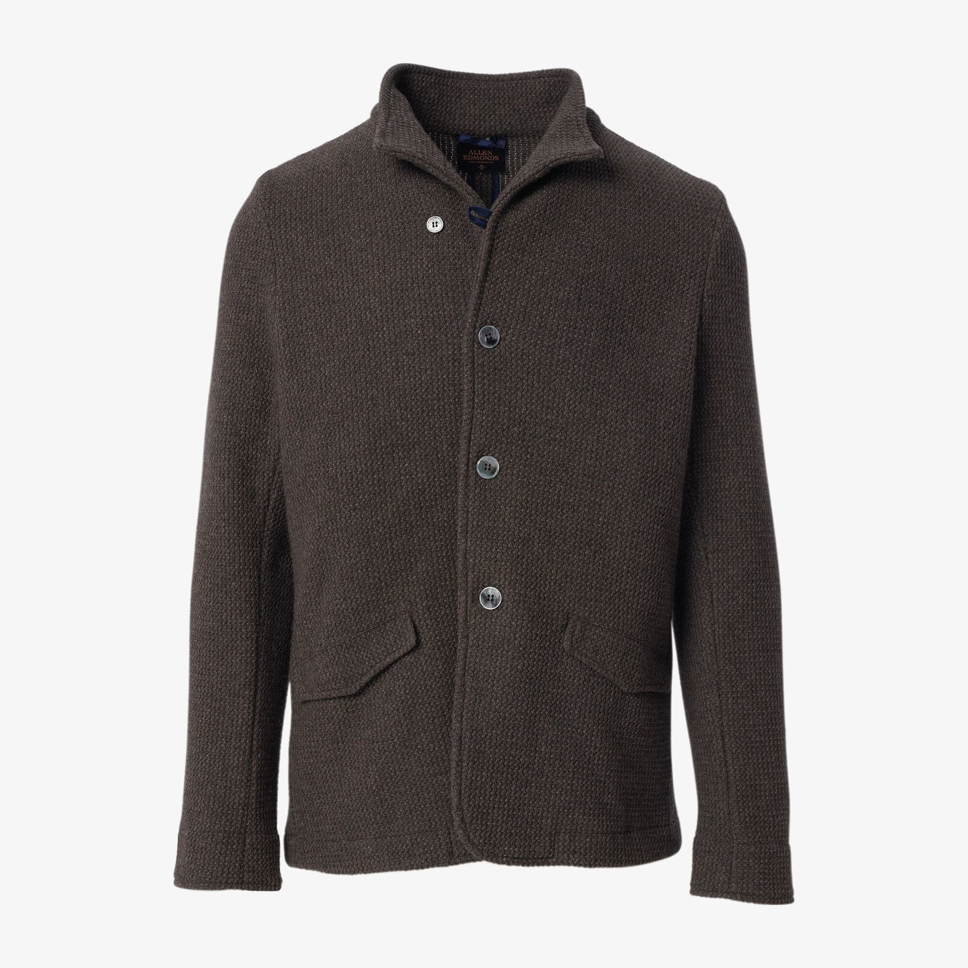 Wool Knit Blazer - Light Brown