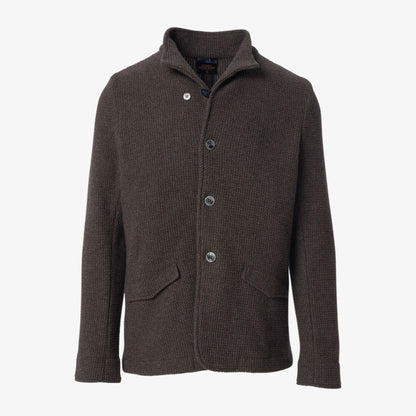 Wool Knit Blazer - Light Brown
