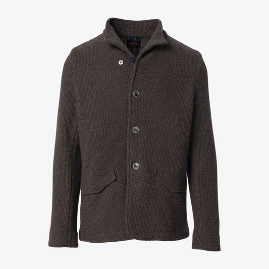 Wool Knit Blazer - Light Brown