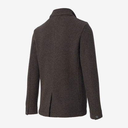 Wool Knit Blazer - Light Brown
