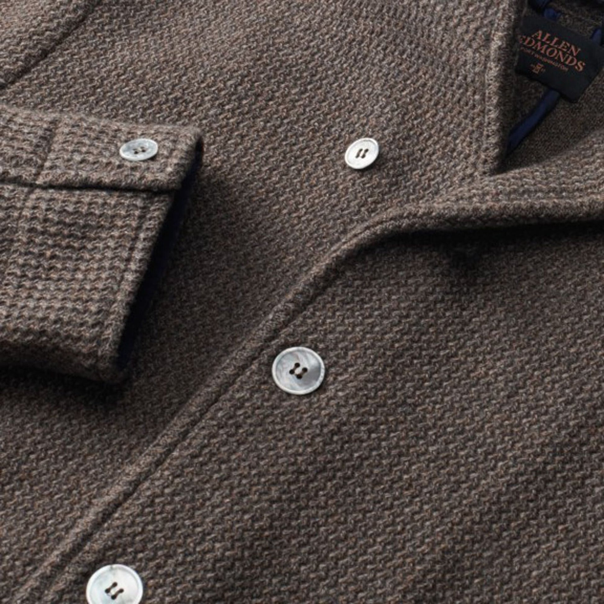 Wool Knit Blazer - Light Brown