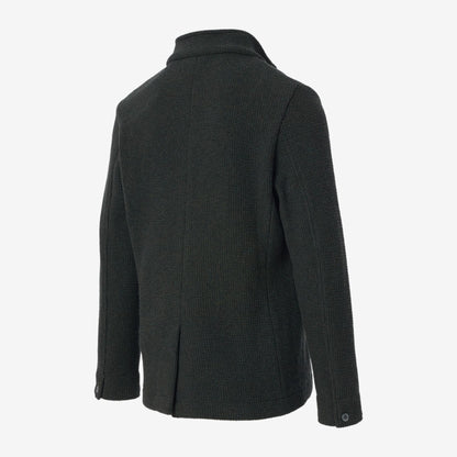 Wool Knit Blazer - Olive