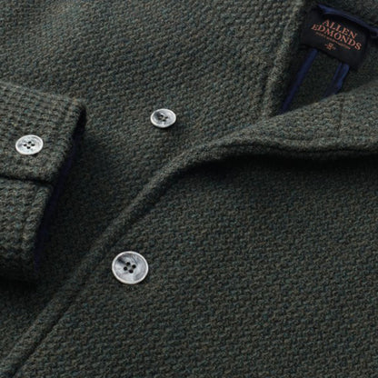 Wool Knit Blazer - Olive