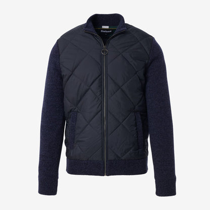 Magnus Quilted Zip Up Jacket - Navy