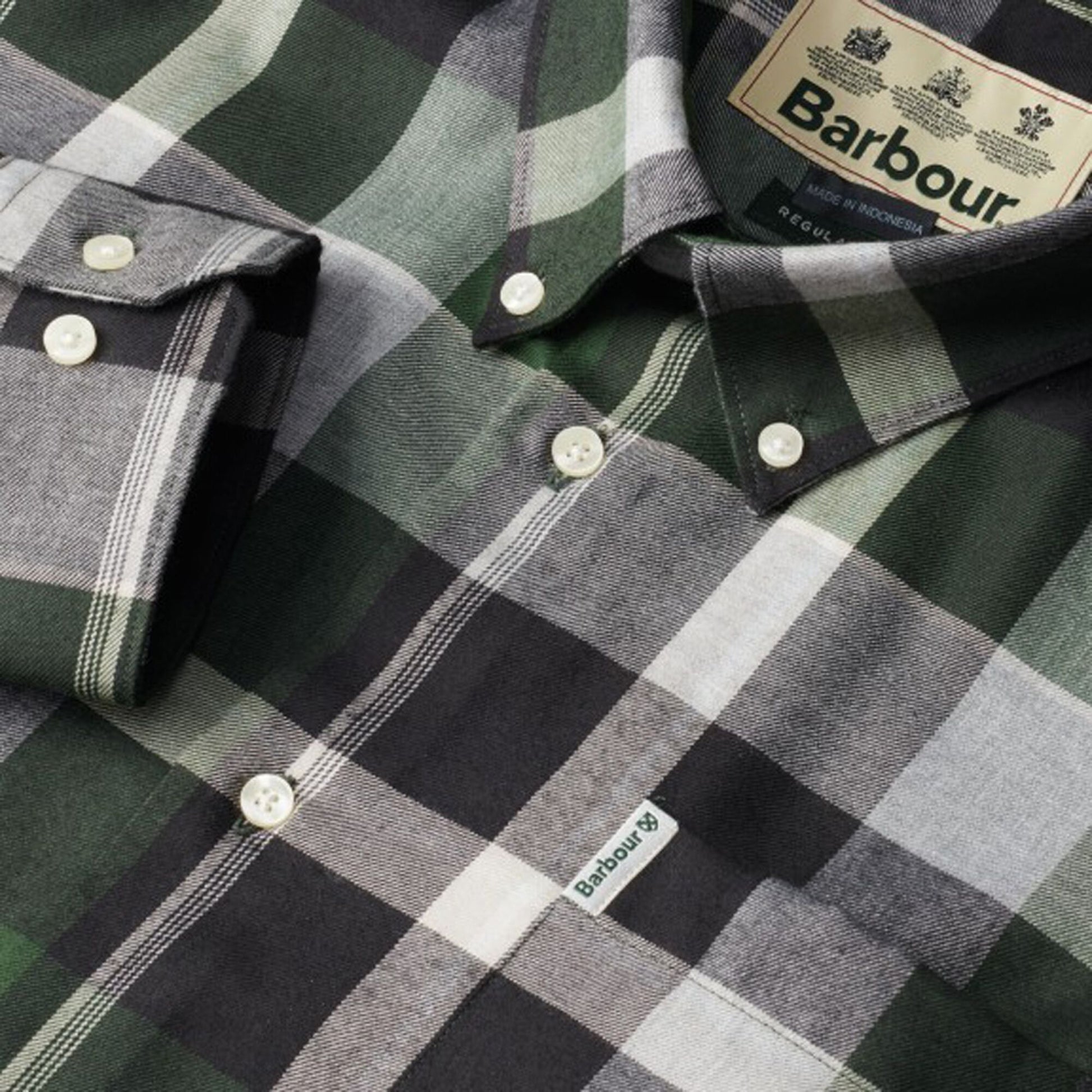 Dennis Highland Check Shirt - Olive