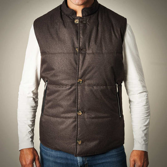 Reversible Vest - Brown / Navy