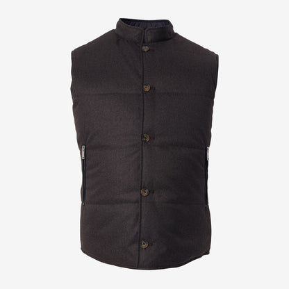 Reversible Vest - Brown / Navy