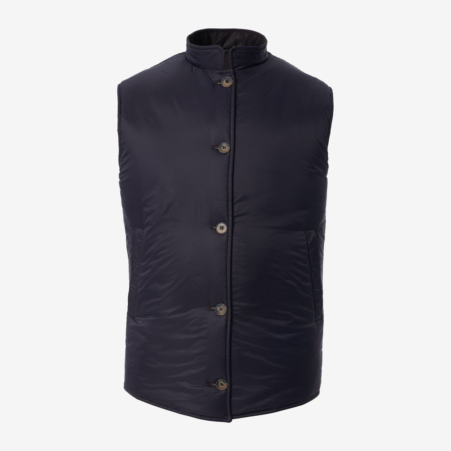 Reversible Vest - Brown / Navy