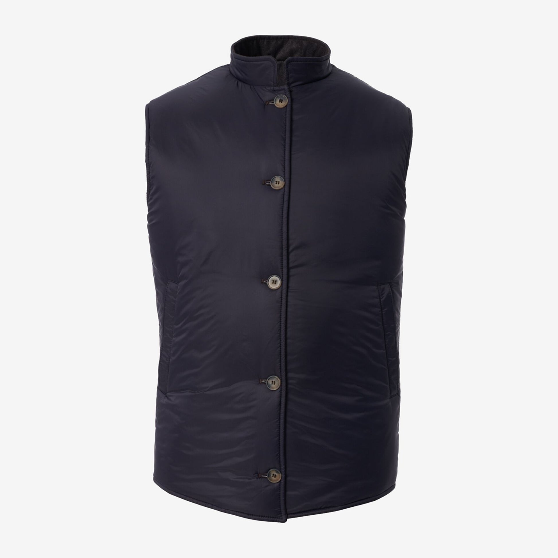 Reversible Vest - Brown / Navy