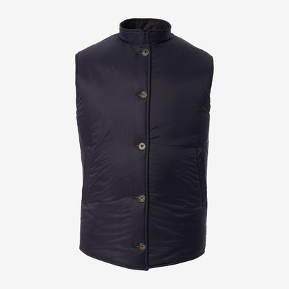 Reversible Vest - Brown / Navy