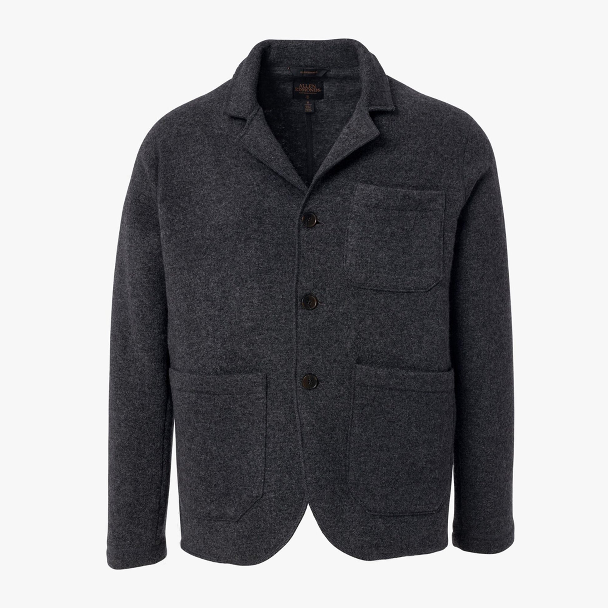 Stretch Knit Blazer - Charcoal