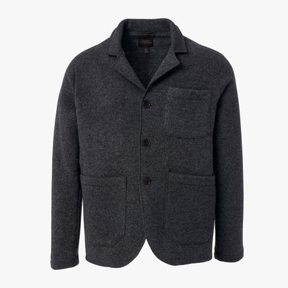 Stretch Knit Blazer - Charcoal
