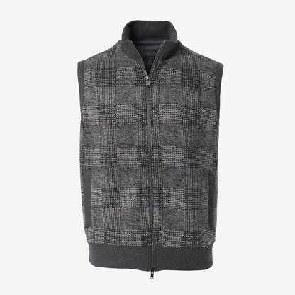 Patchwork Vest - Grey