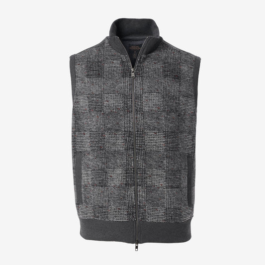 Patchwork Vest - Grey