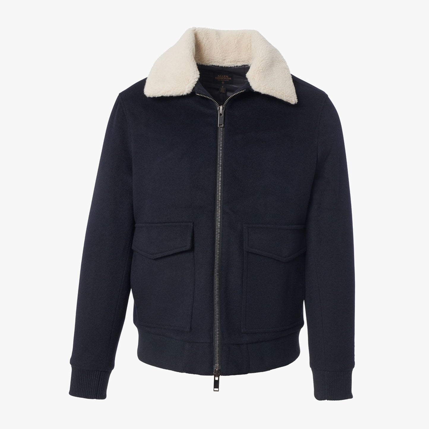 Sherpa Collar Bomber Jacket - Navy