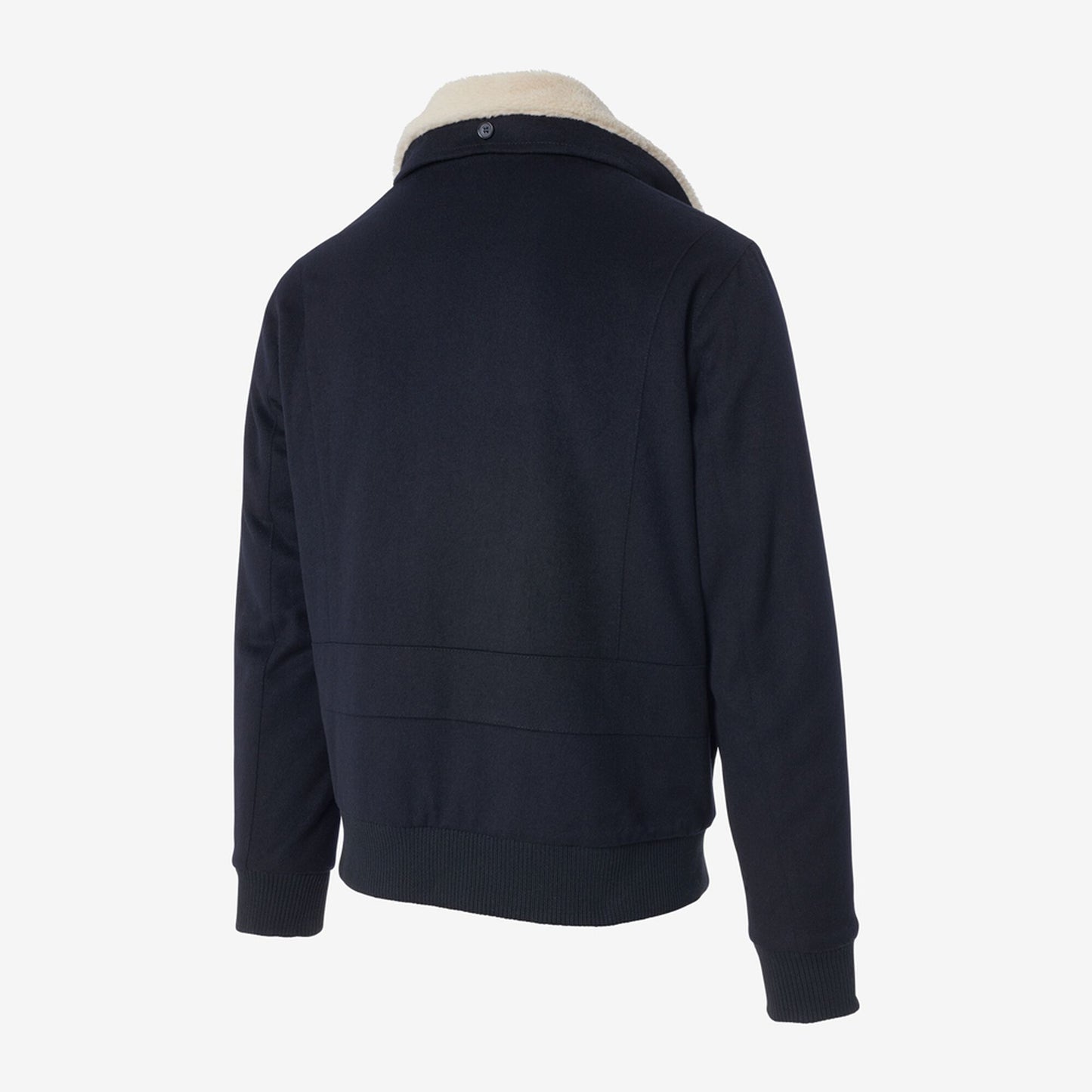 Sherpa Collar Bomber Jacket - Navy