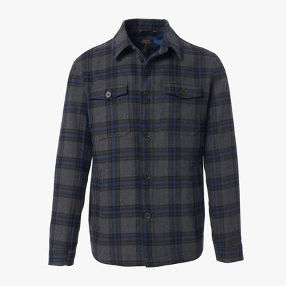 Wool Chore Coat - Grey Plaid