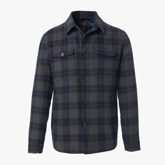 Wool Chore Coat - Grey Plaid