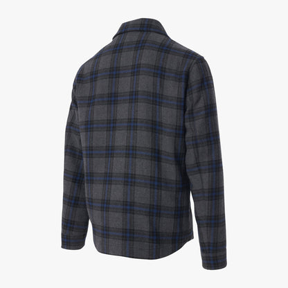 Wool Chore Coat - Grey Plaid