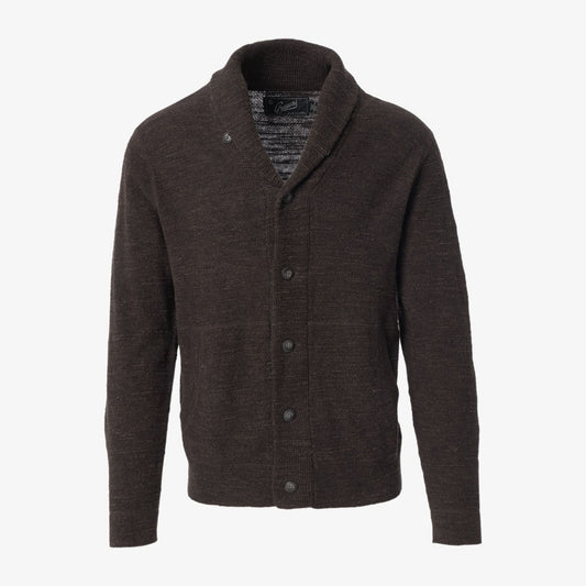 Avalon Shawl Cardigan Sweater - Brown