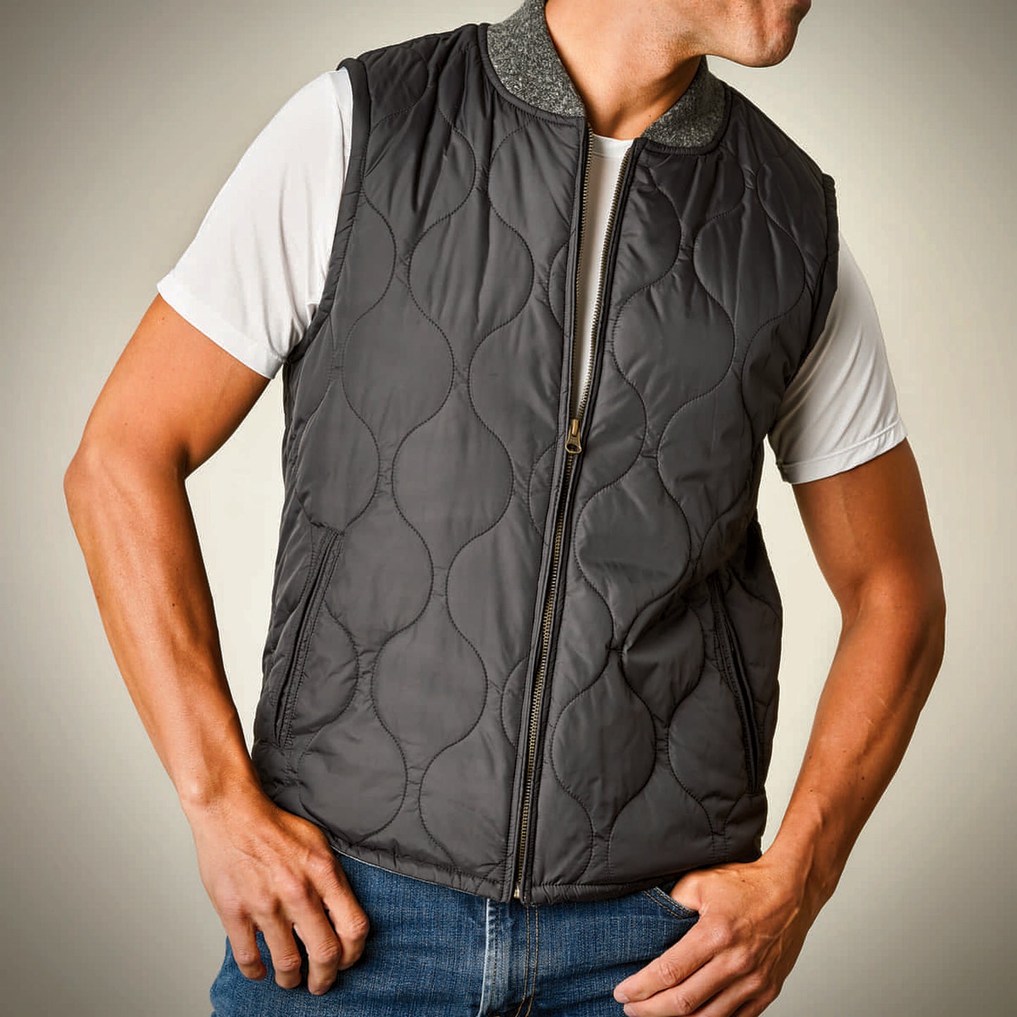 MacKay Quilted Vest - Black