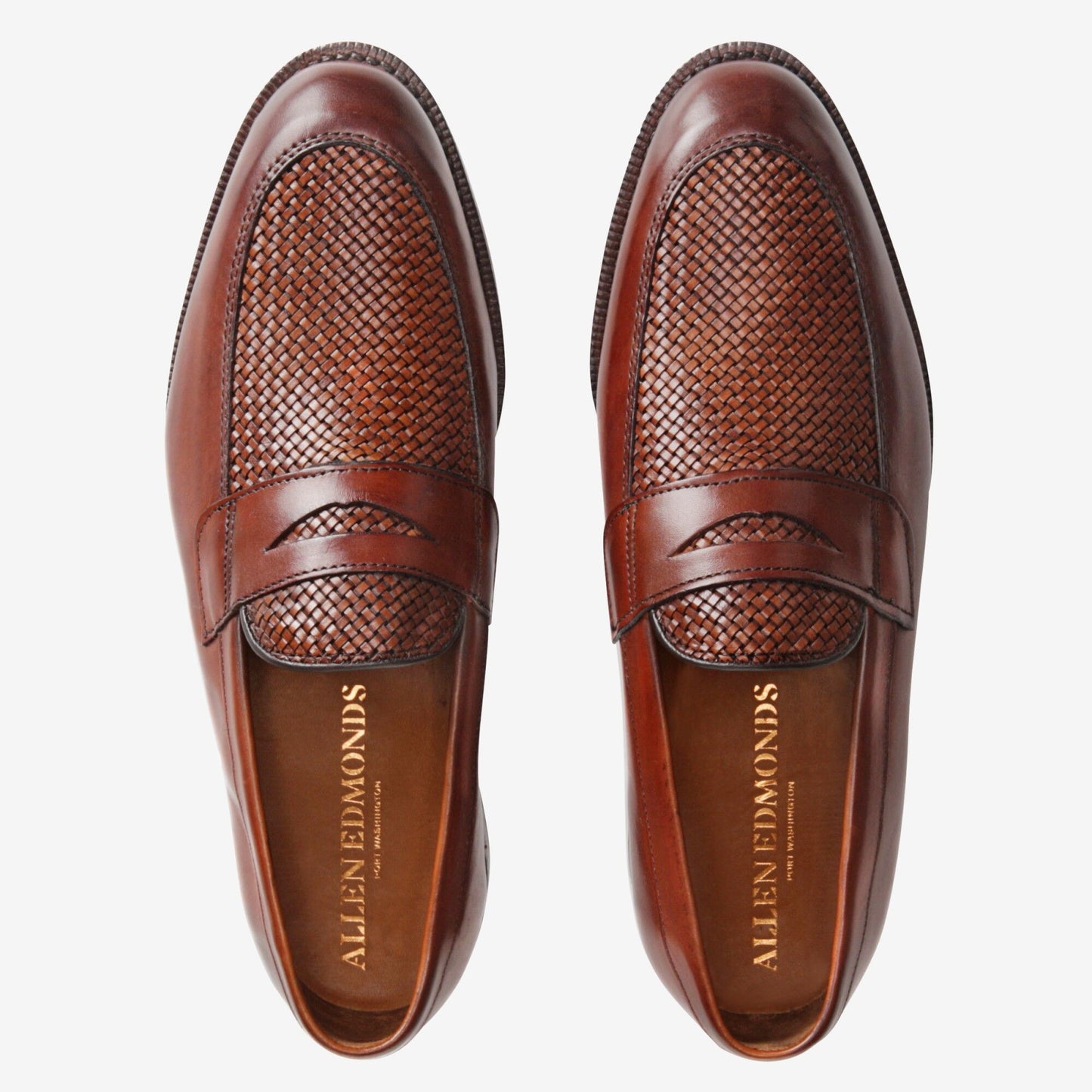 Lake Bluff Weave Dress Loafer - Dark Chili