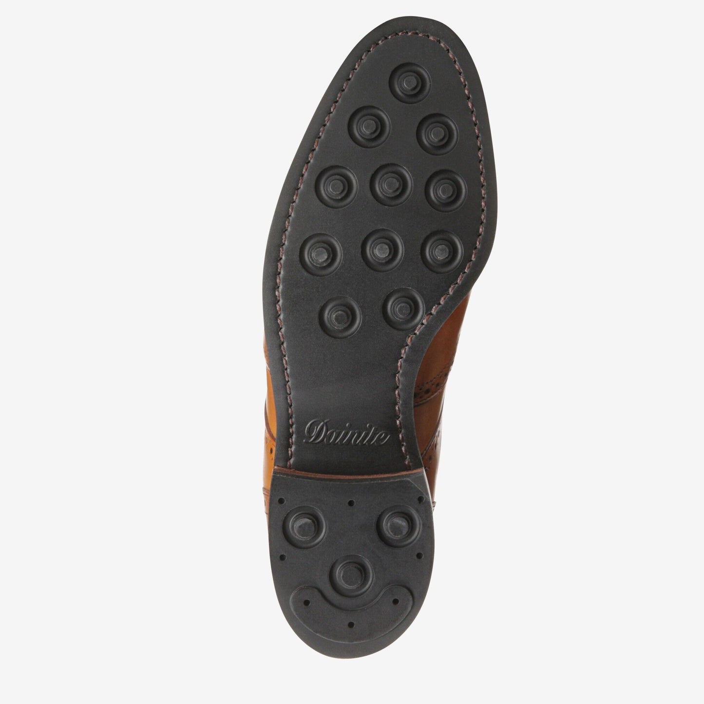 Dalton Wingtip Dress Boots with Dainite Rubber Sole - Walnut