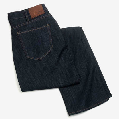 Dark Blue Mercerized Rinse Charisma Classic Fit Jeans - Dark Blue Mercerized Rinse