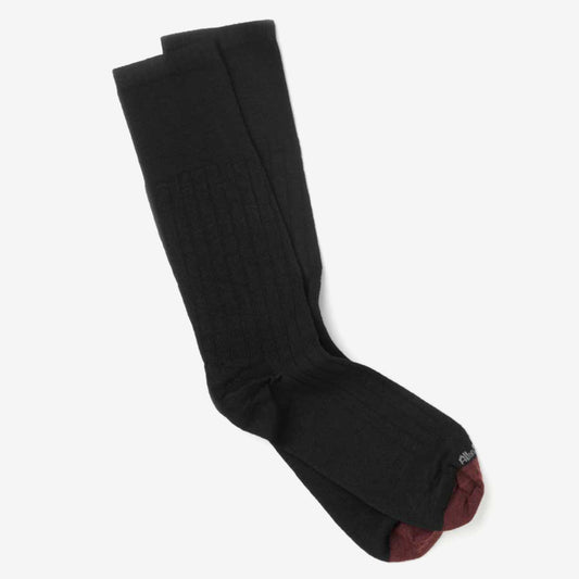 Merino Wool Dress Socks - Black