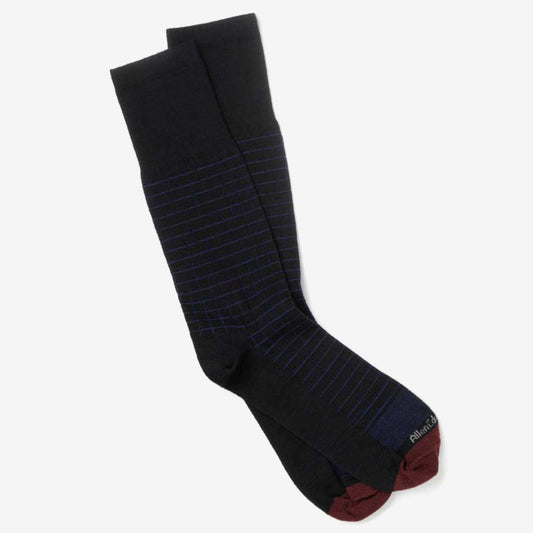 Window Merino Wool Dress Socks - Navy