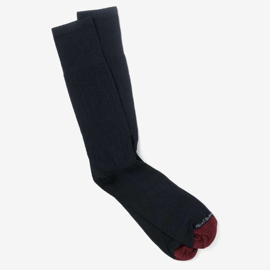 Cotton Rib Dress Sock - Navy