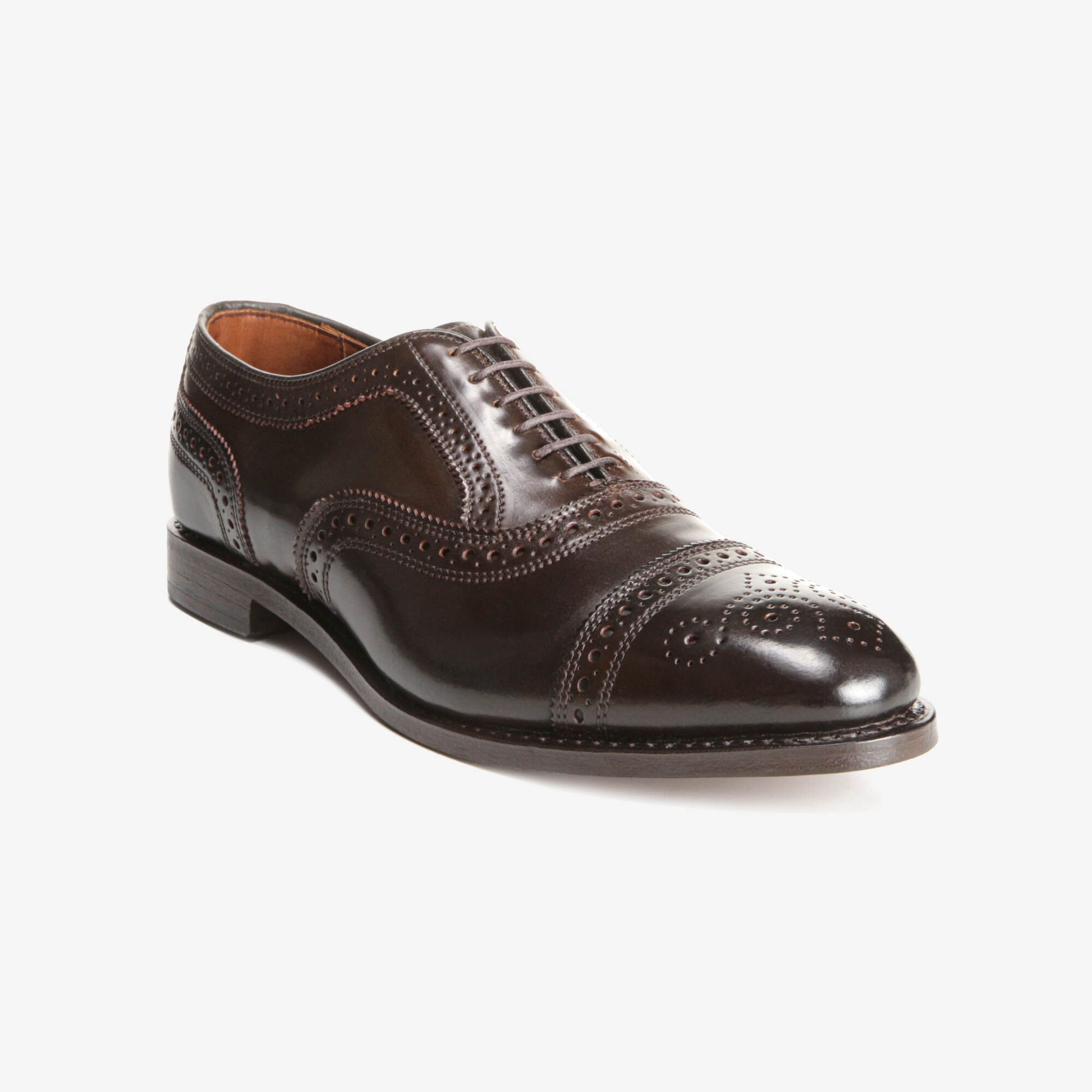 Strand Shell Cordovan Cap-Toe Oxford - Brown