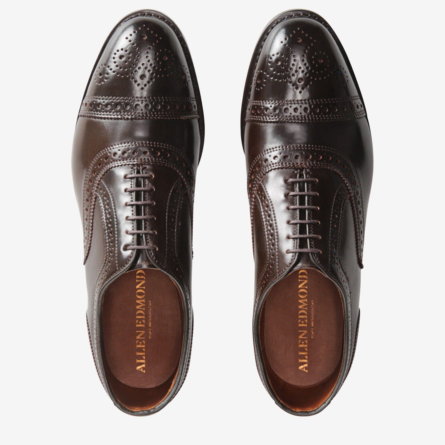 Strand Shell Cordovan Cap-Toe Oxford - Brown