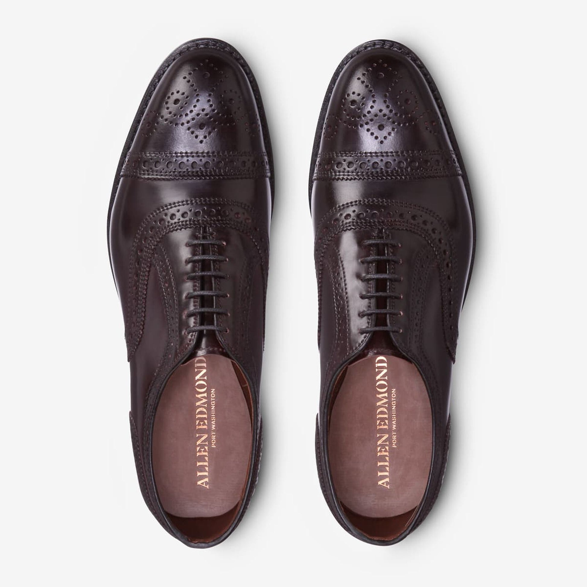 Strand Shell Cordovan Cap-Toe Oxford - Burgundy