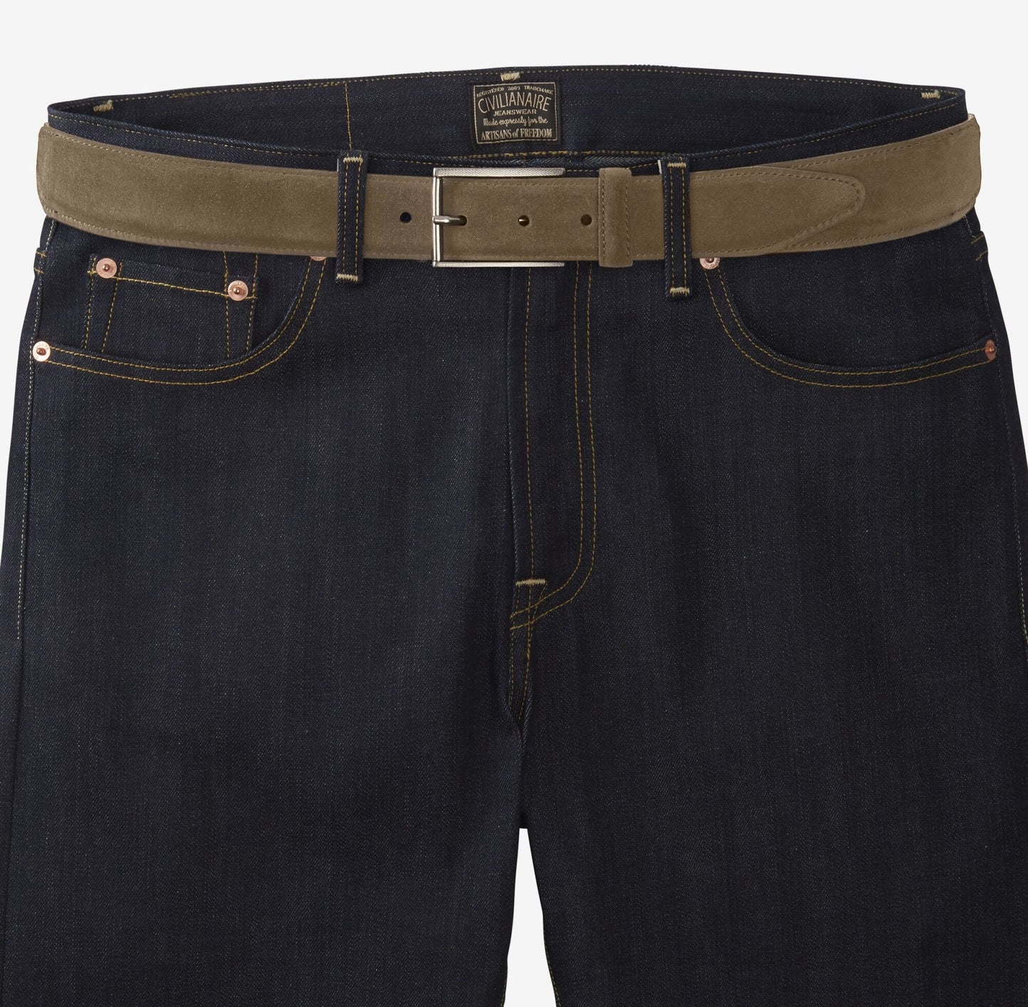 Suede Avenue Belt - Tan
