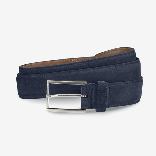 Suede Avenue Belt - Navy