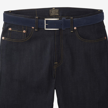 Suede Avenue Belt - Navy