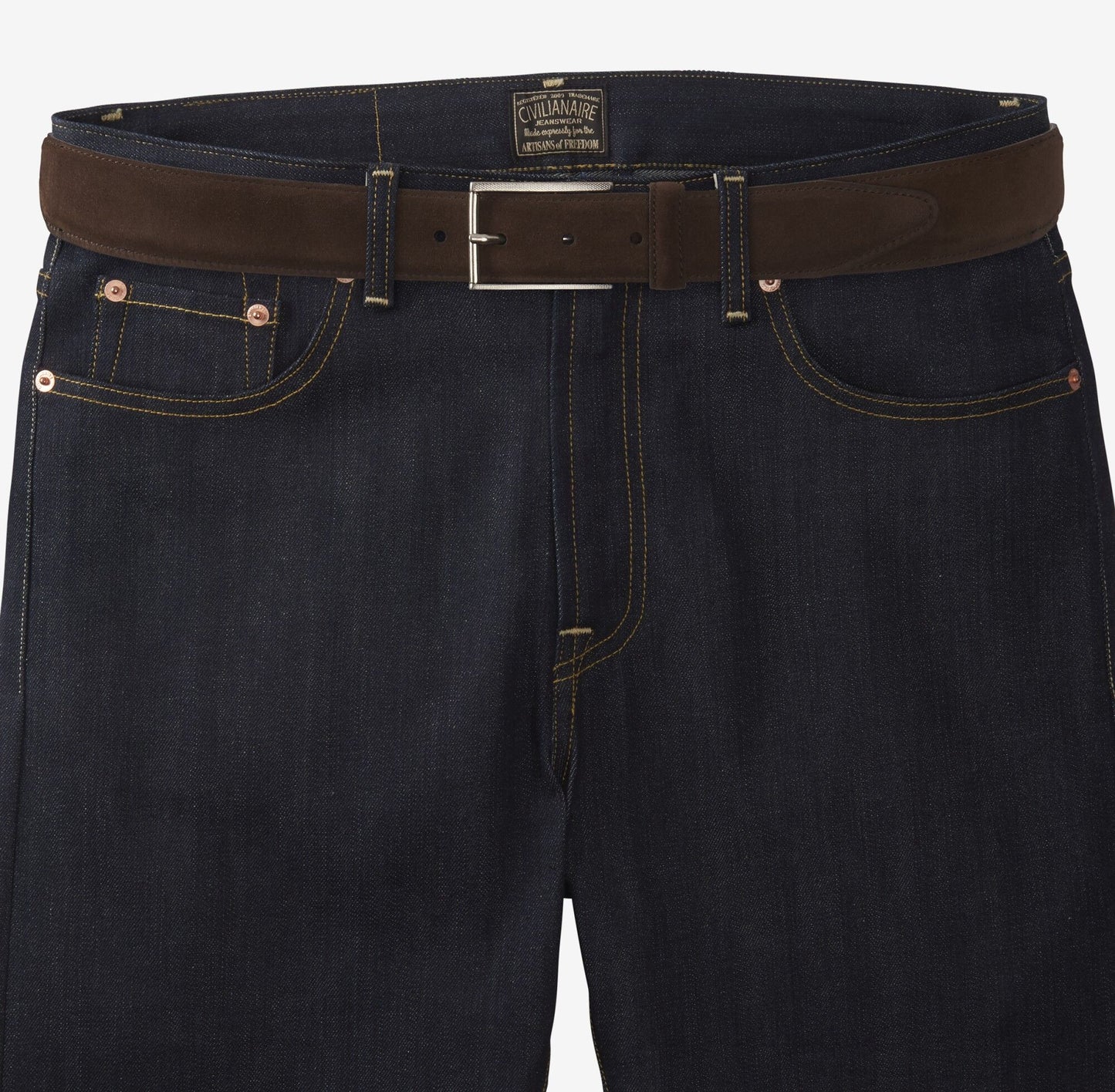 Suede Avenue Belt - Brown
