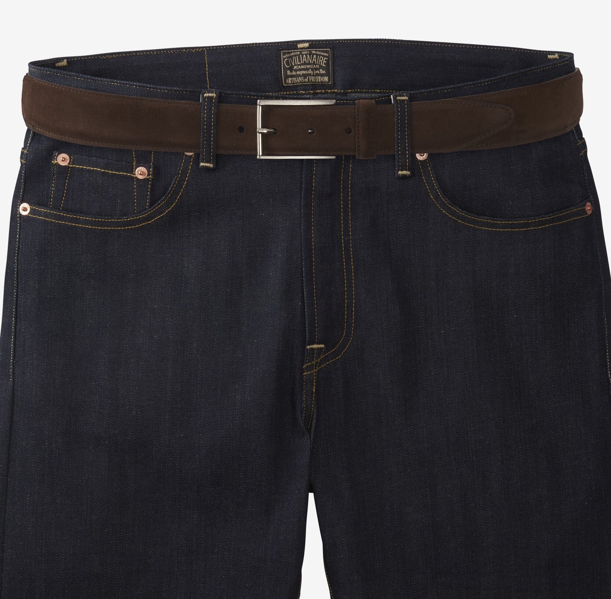 Suede Avenue Belt - Brown