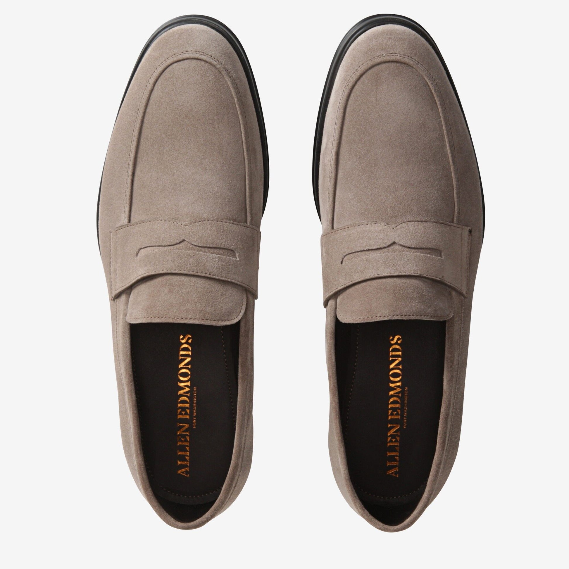 Salerno Suede Penny Loafer - Grey