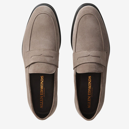 Salerno Suede Penny Loafer - Grey