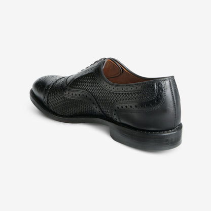 Strand Weave Cap-Toe Oxford - Black