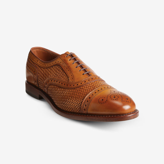 Strand Weave Cap-Toe Oxford - Walnut