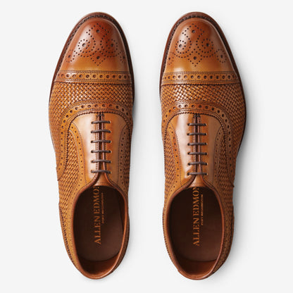 Strand Weave Cap-Toe Oxford - Walnut