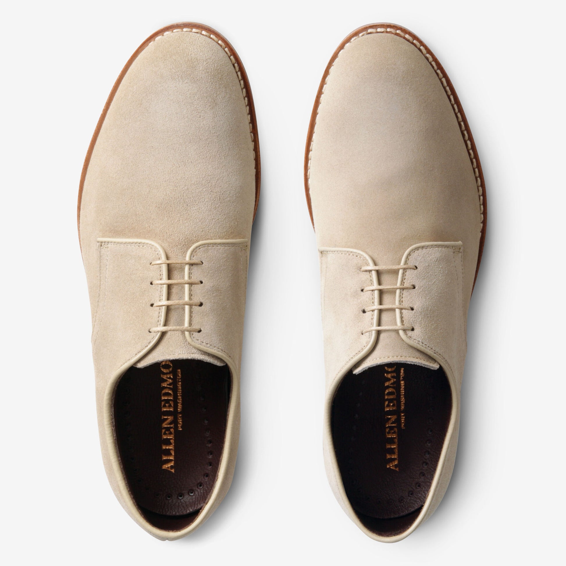 Nomad Buck Suede Derby - Bone
