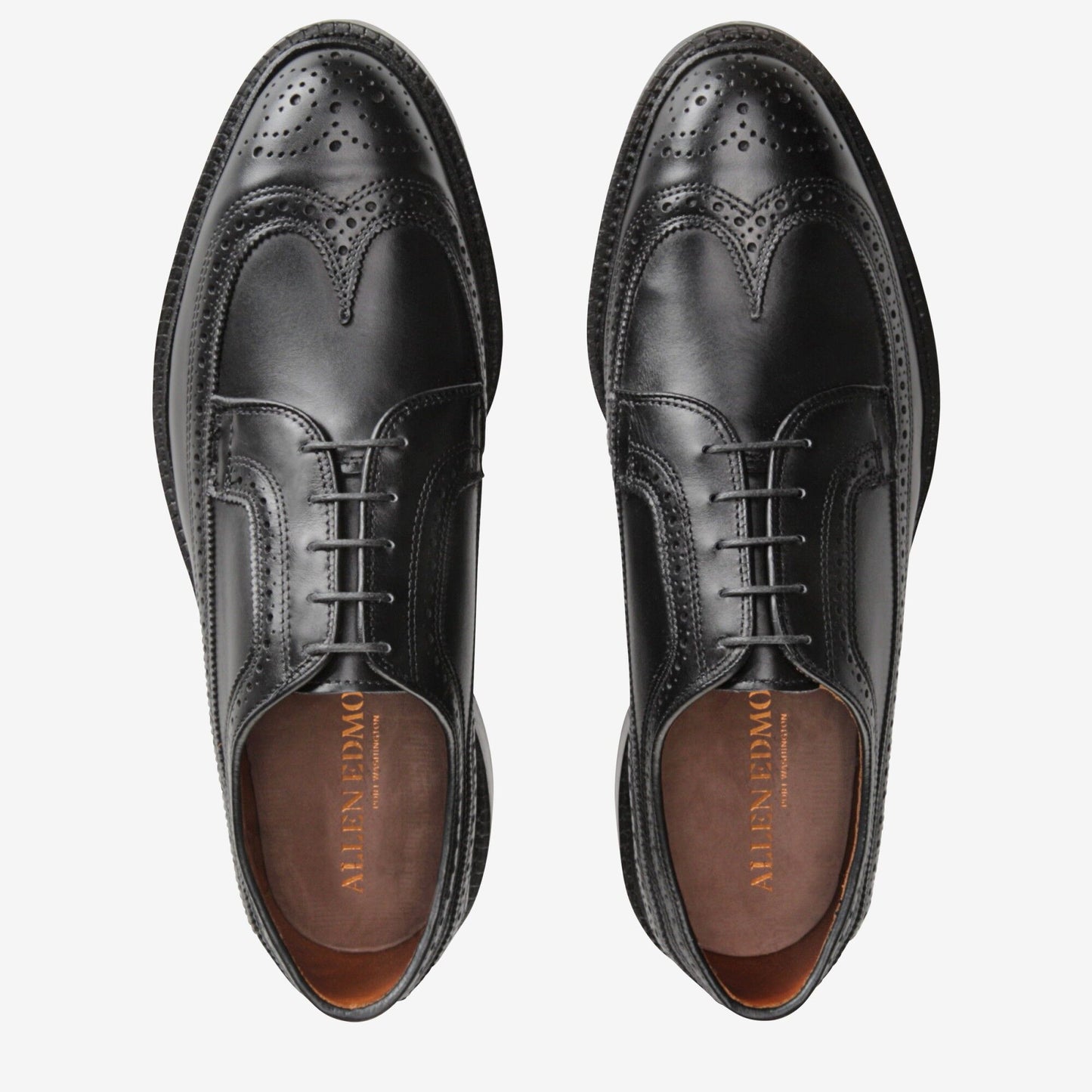 Macneil Dress Wingtip Blucher Shoe - Black
