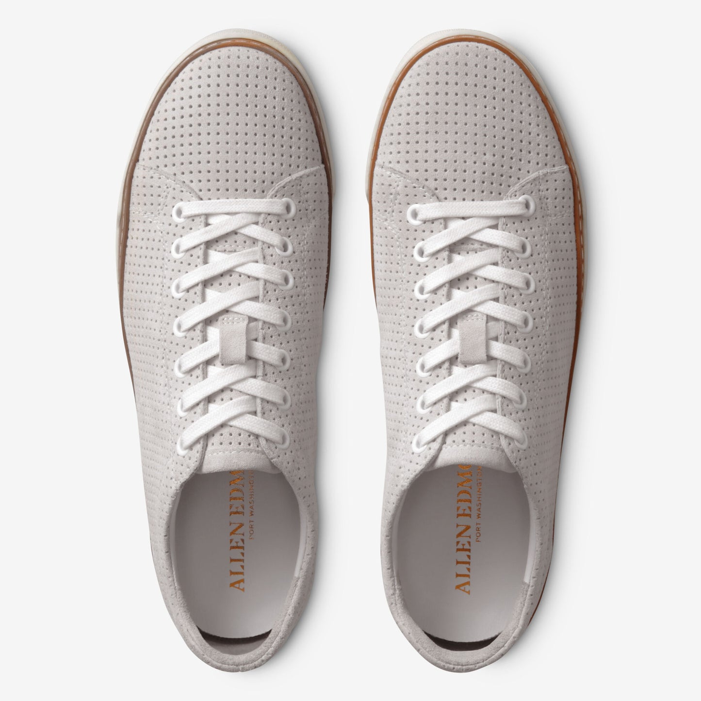 Porter Suede Derby Sneaker - Natural Perforated