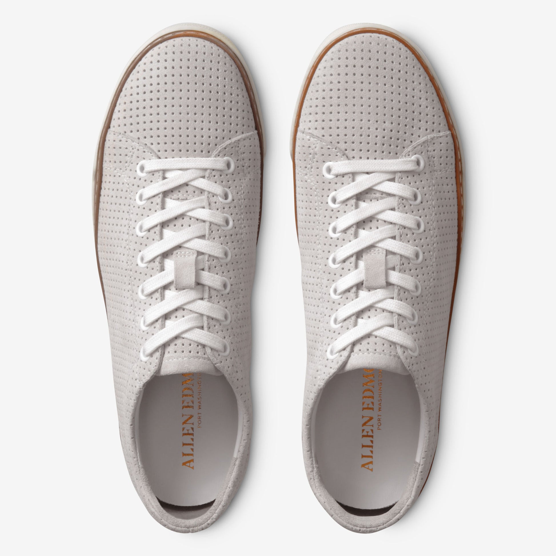 Porter Suede Derby Sneaker - Natural Perforated