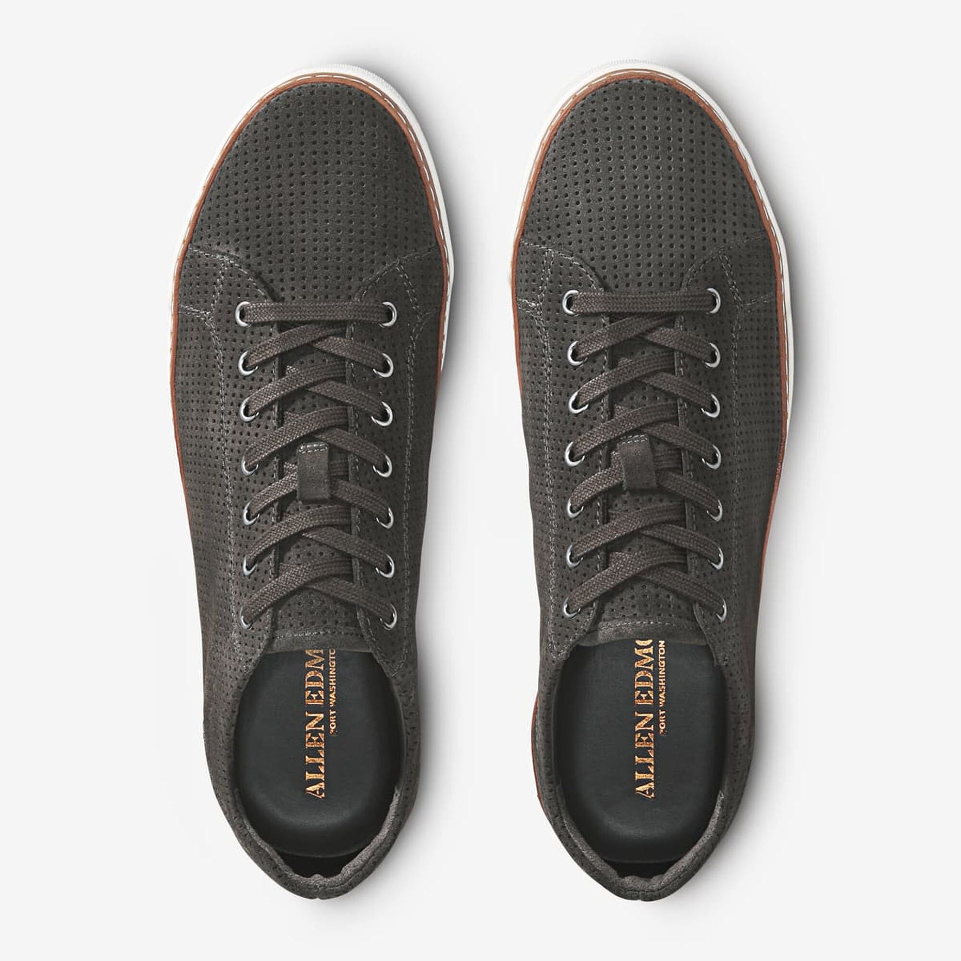 Porter Suede Derby Sneaker - Grey Perforated