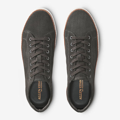 Porter Suede Derby Sneaker - Grey Perforated